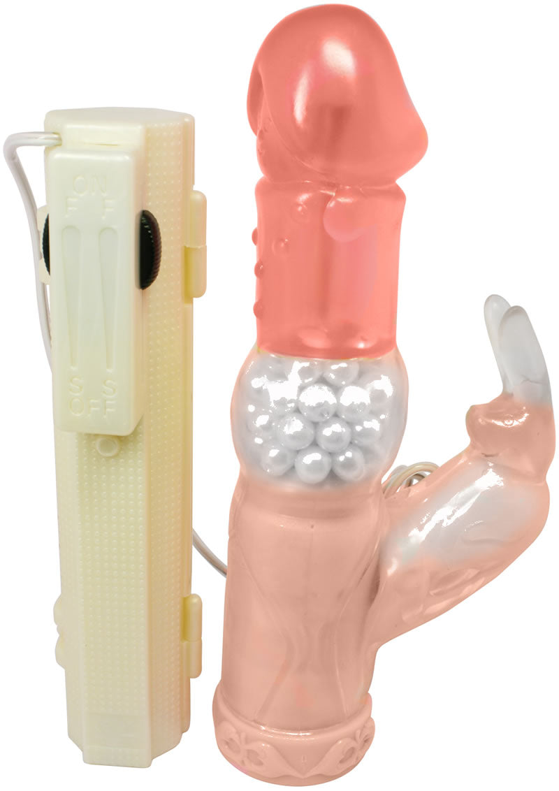 Classic Rabbit Pearl Vibrator 7.25 Inch Pink