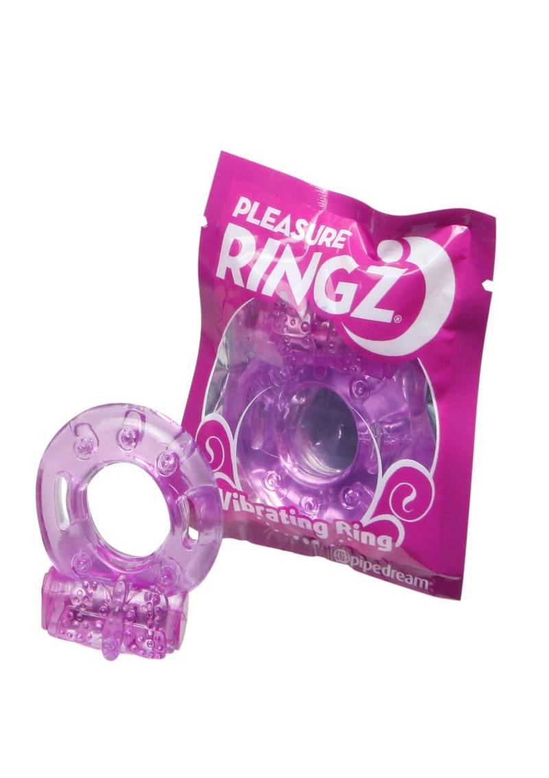 Anillos de pene desechables Vibrating Pleasure Ringz, 36 unidades por recipiente