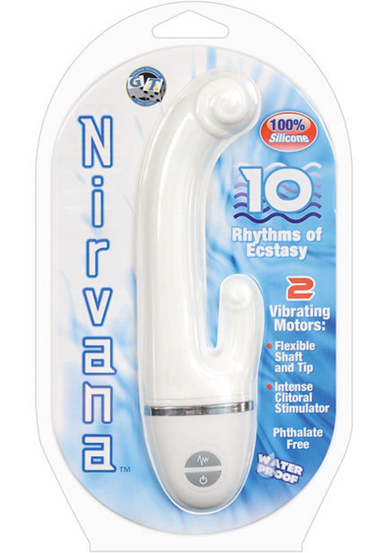 NIRVANA WHITE SILICONE 7.5 INCH WATERPROOF