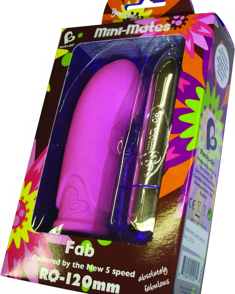 Mini Mates Fab Bullet con funda impermeable rosa