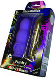 Mini Mates Funky Bullet con funda impermeable color morado