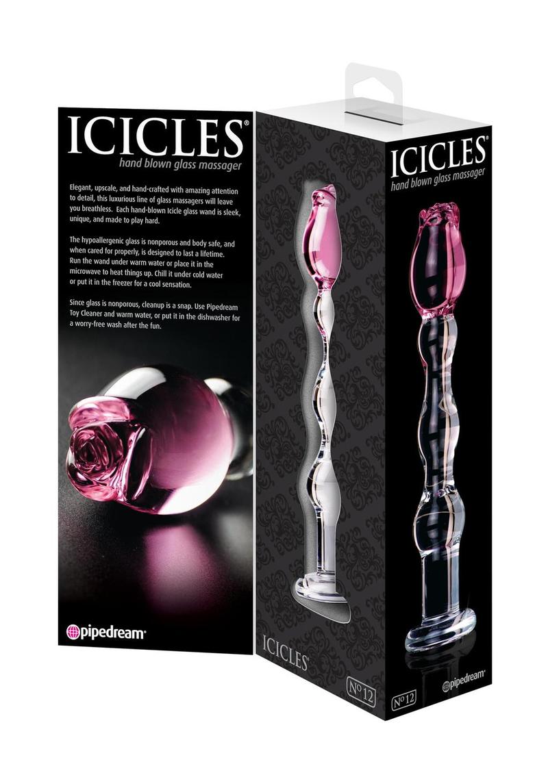 Icicles No 12 Glass Dong 7.25 Inch Clear