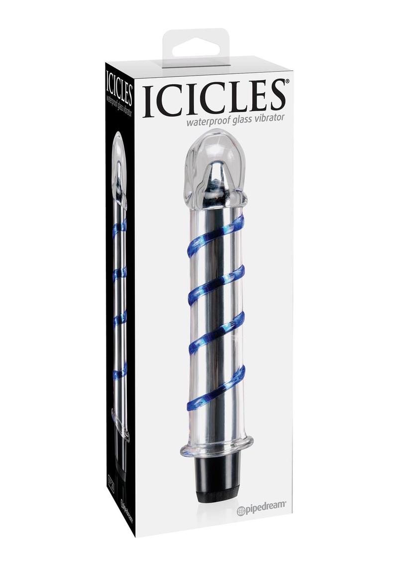 Icicles No 20  Glass Vibrator 7.5 Inch  Clear