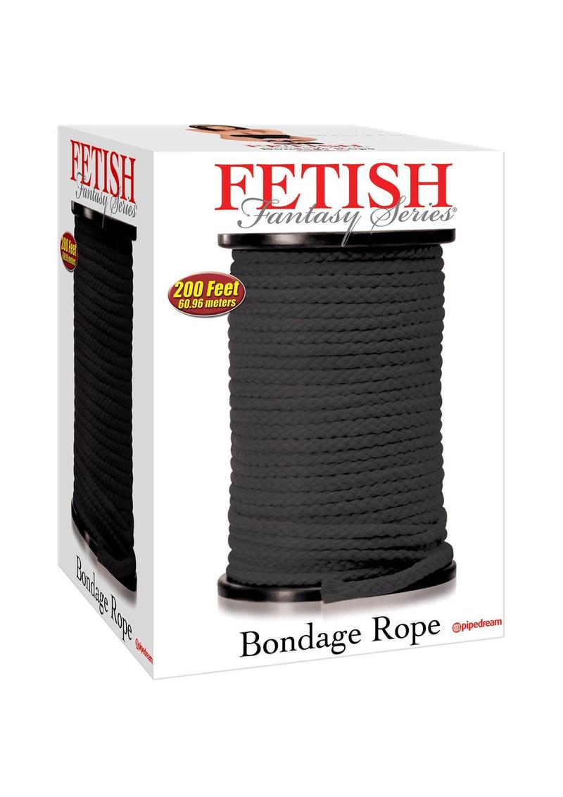 Fetish Fantasy Bondage Rope Black 200 feet