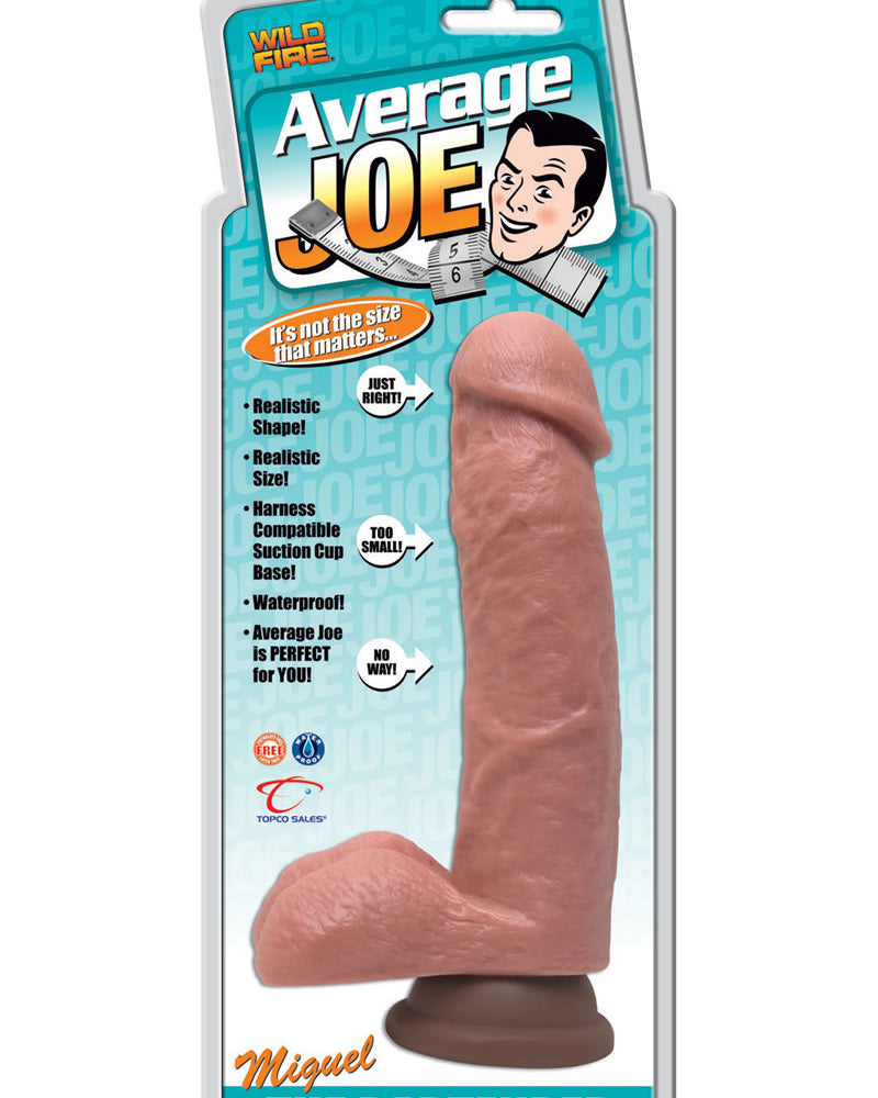 Consolador Miguel The Bartender de Average Joe, resistente al agua, 7,5 pulgadas, color carne