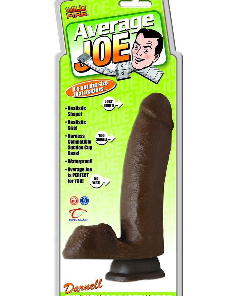 Consolador impermeable de 7 pulgadas marrón de Average Joe Darnell The Fitness Instructor