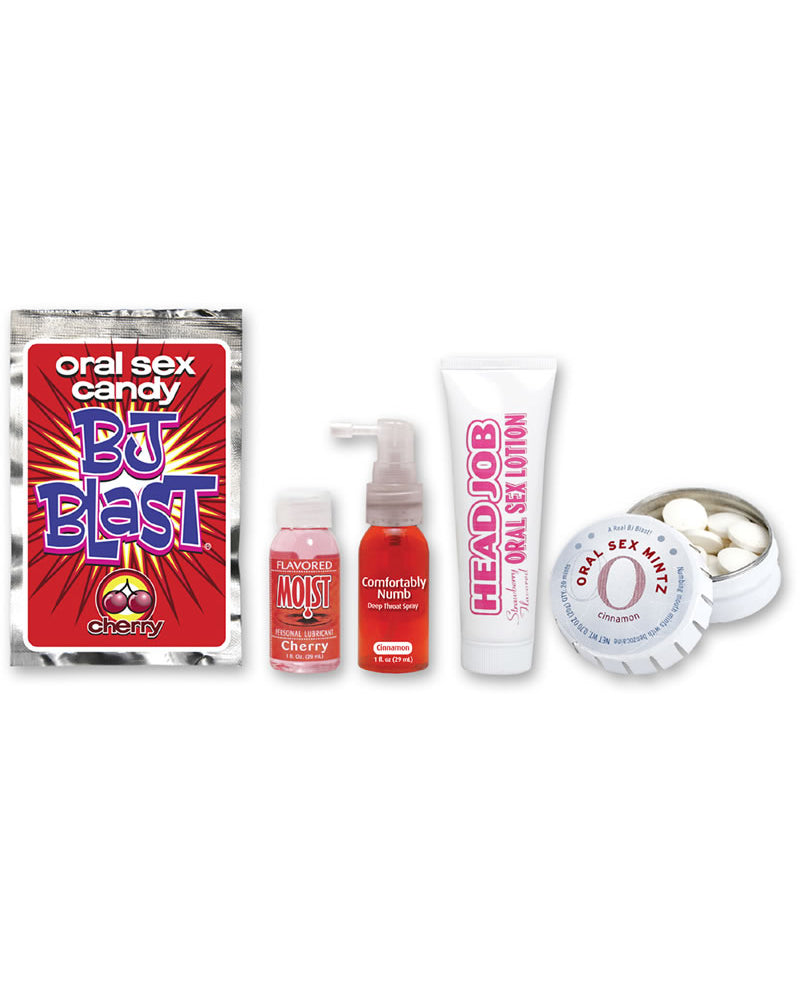 Kit de elementos esenciales para el sexo oral