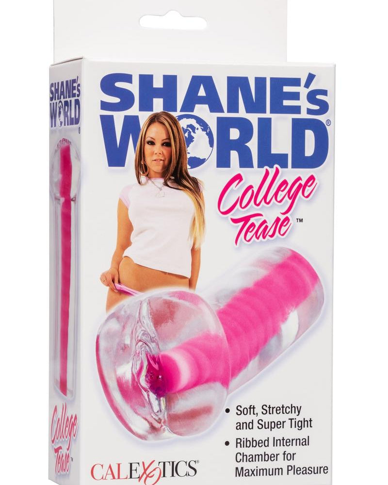 SHANES WORLD COLLEGE TEASE PUSSY STROKER PINK