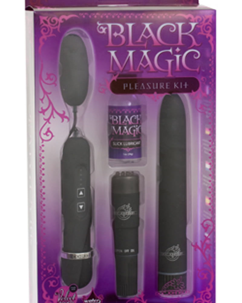 Kit de placer Black Magic Velvet Touch resistente al agua