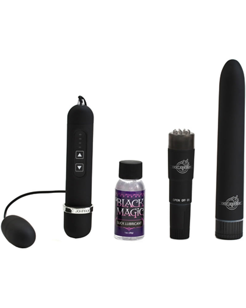 Kit de placer Black Magic Velvet Touch resistente al agua