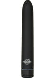 Vibrador Black Magic Velvet Touch resistente al agua de 7 pulgadas, color negro