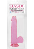 Basix Dong de 7,5 pulgadas con ventosa rosa