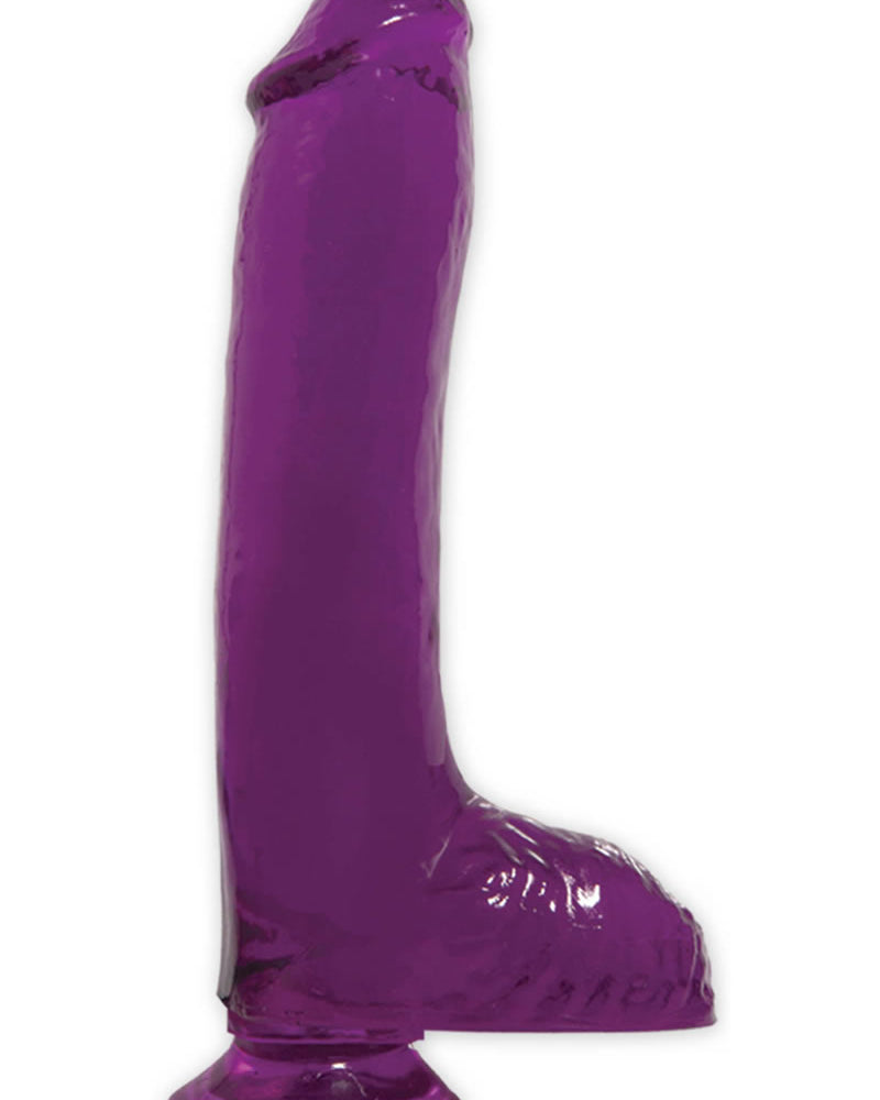 Basix Dong de 8 pulgadas con ventosa morado