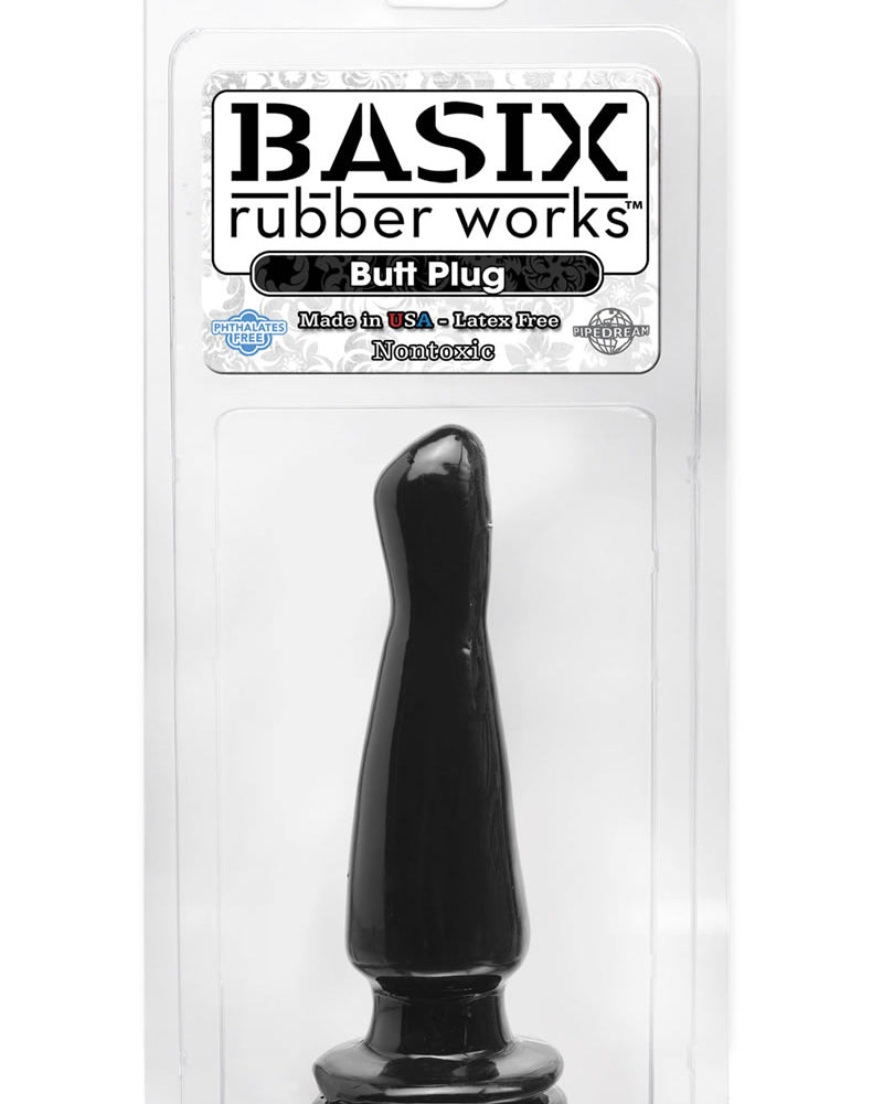 Tapón anal Basix de 5 pulgadas, color negro