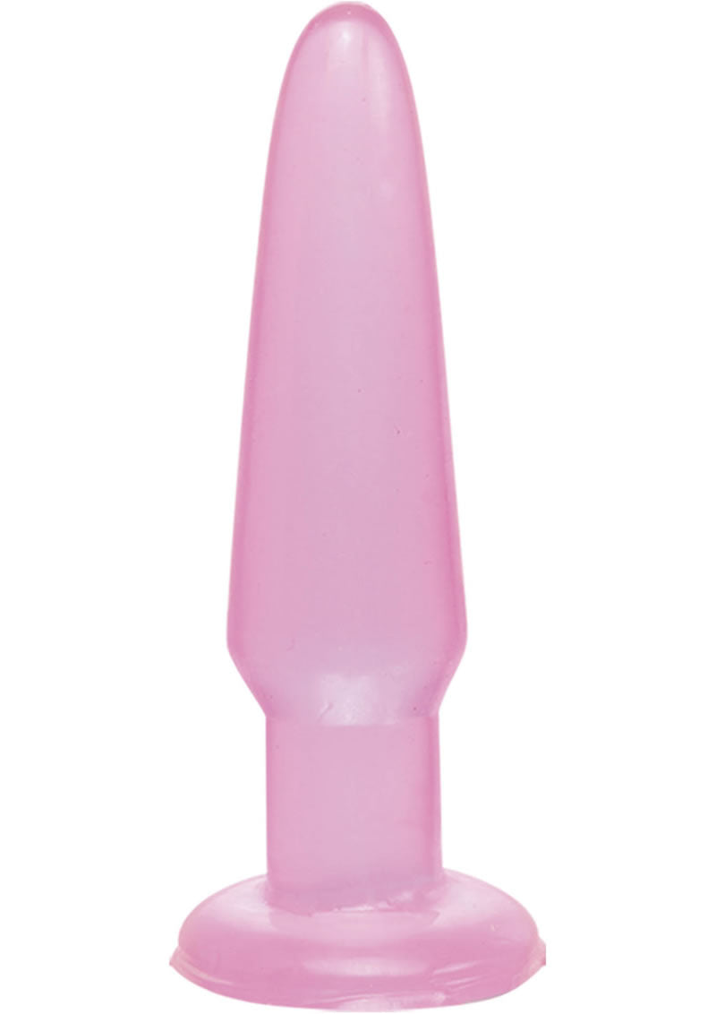 Basix Rubber Works Beginners Butt Plug Waterproof 3.75 Inch Pink