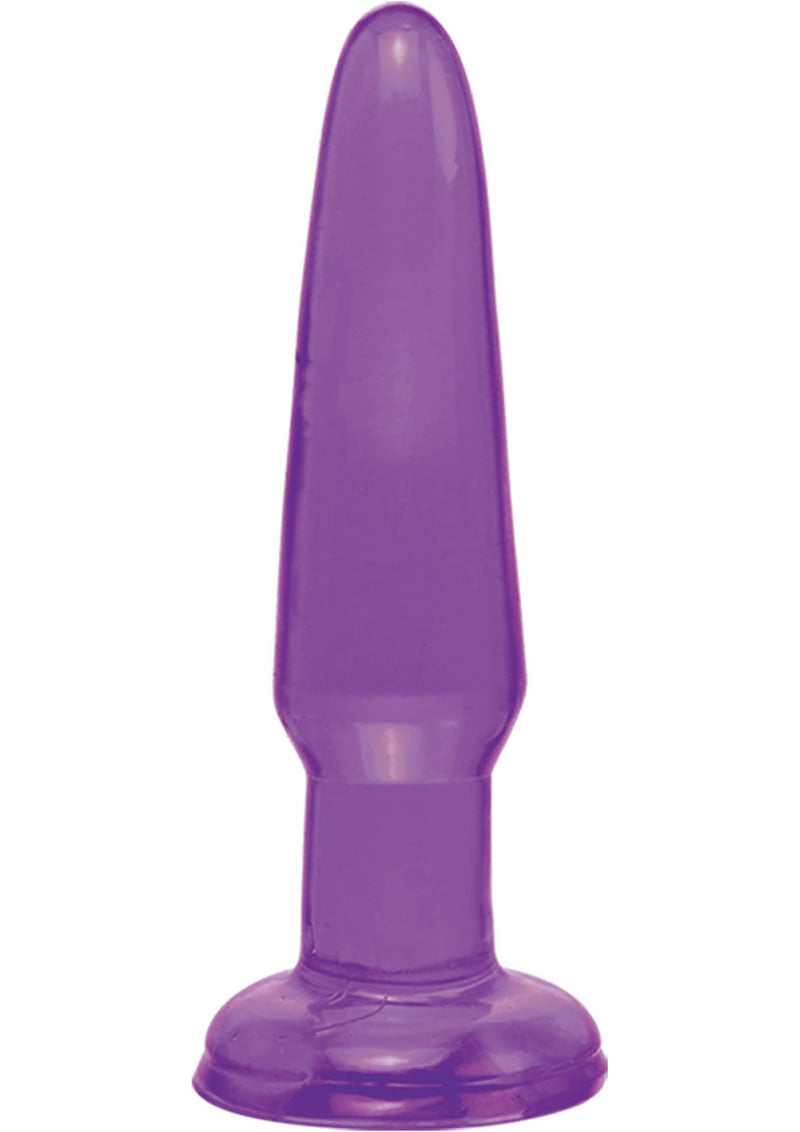 Basix Rubber Works Beginners Butt Plug Waterproof 3.75 Inch Purple