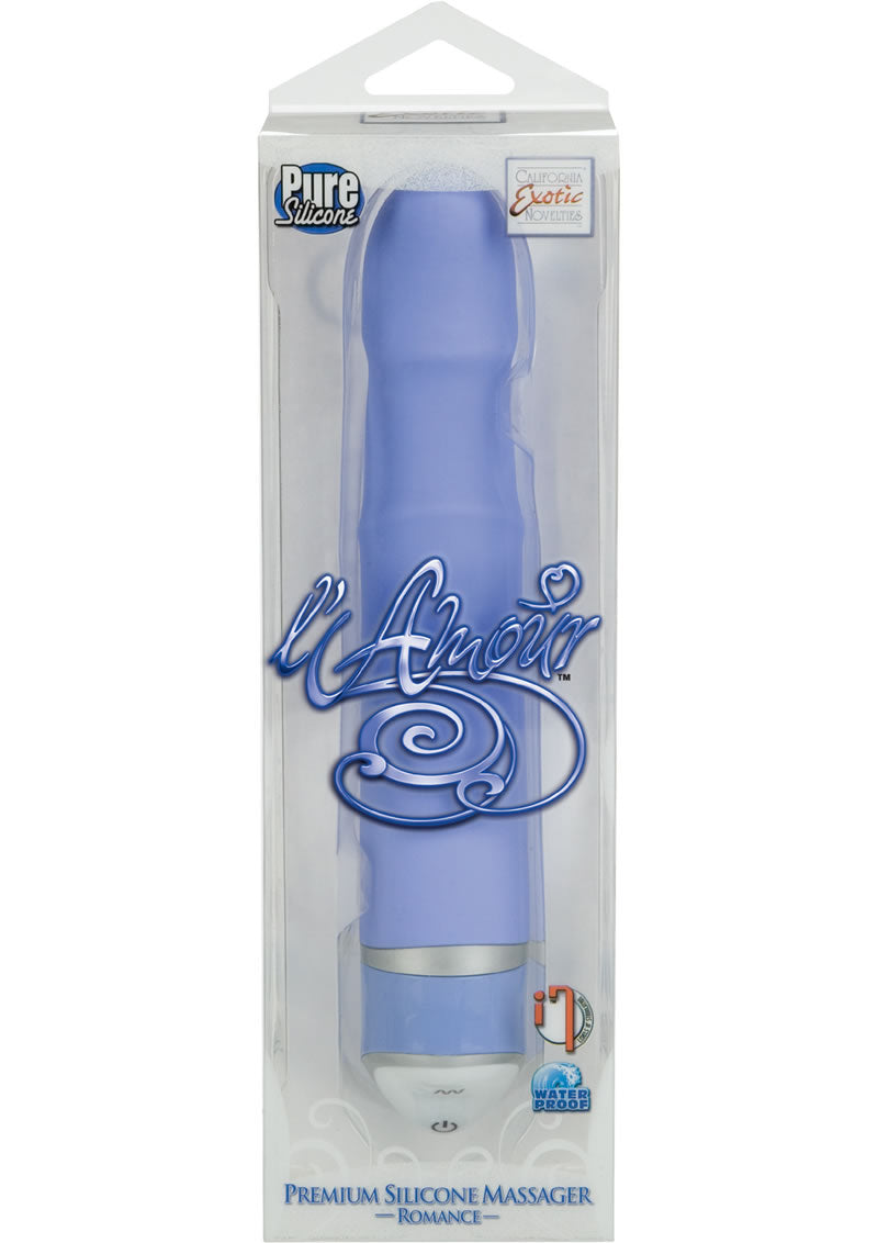 L AMOUR ROMANCE PREMIUM SILICONE 6.75 INCH MASSAGER PURPLE