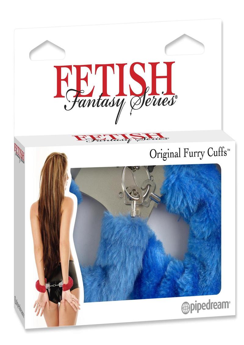 Fetish Fantasy Furry Cuffs Blue