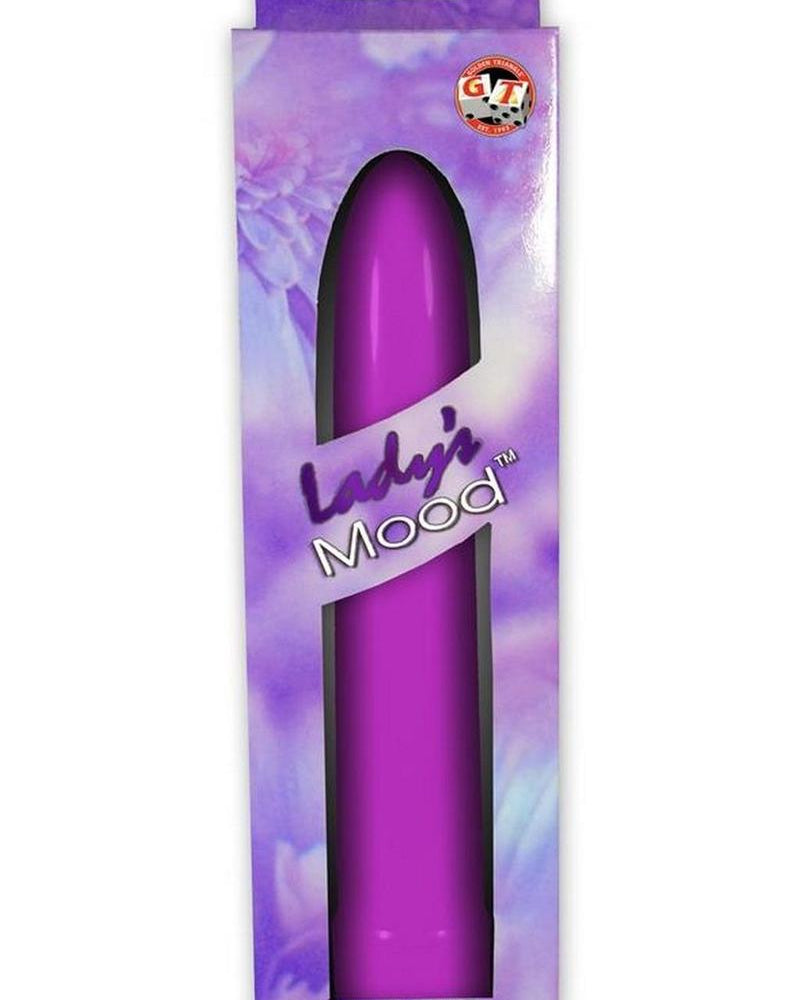 LADYS MOOD 7 INCH PLASTIC VIBRATOR LAVENDER