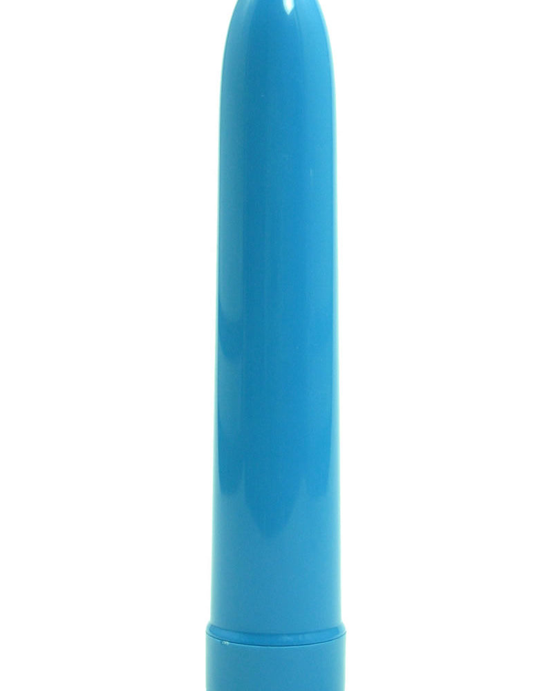 LADYS MOOD 7 INCH PLASTIC VIBRATOR BLUE