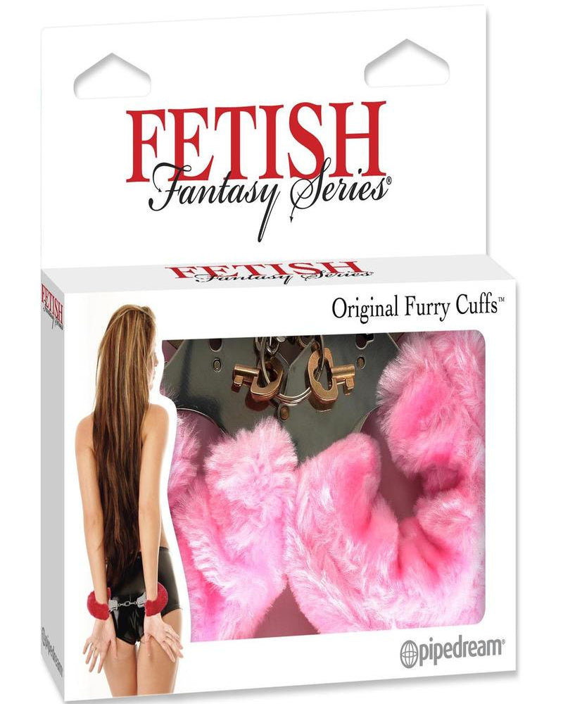 Esposas peludas de fantasía fetichista de color rosa