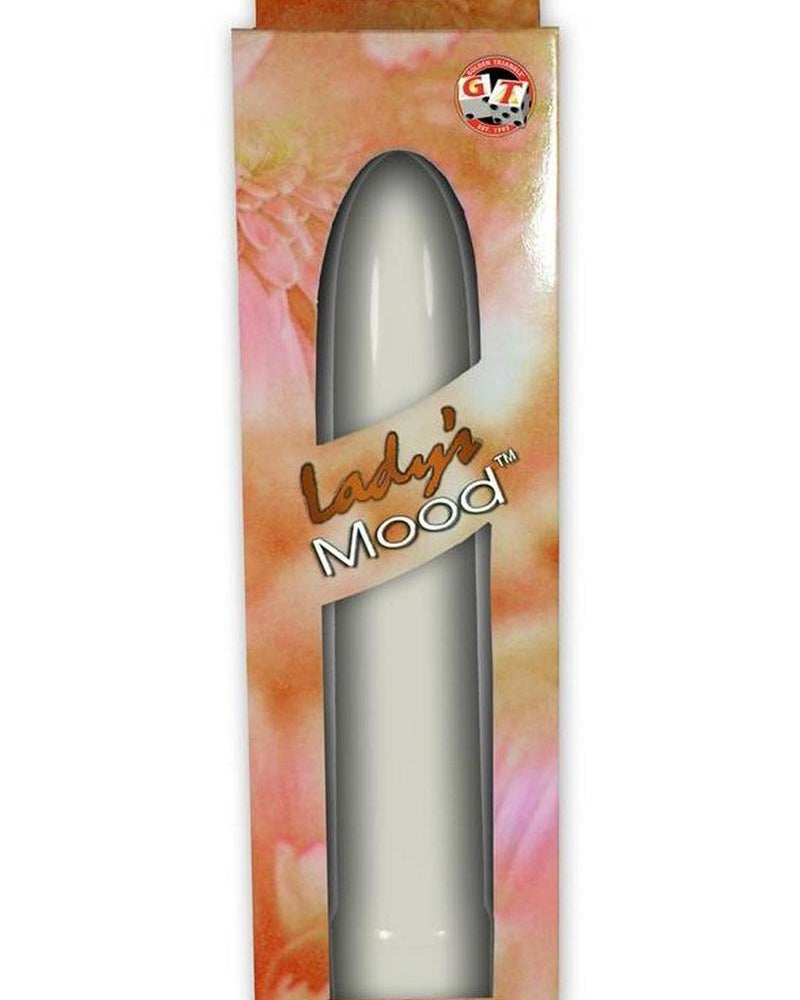 LADYS MOOD 7 INCH PLASTIC VIBRATOR IVORY