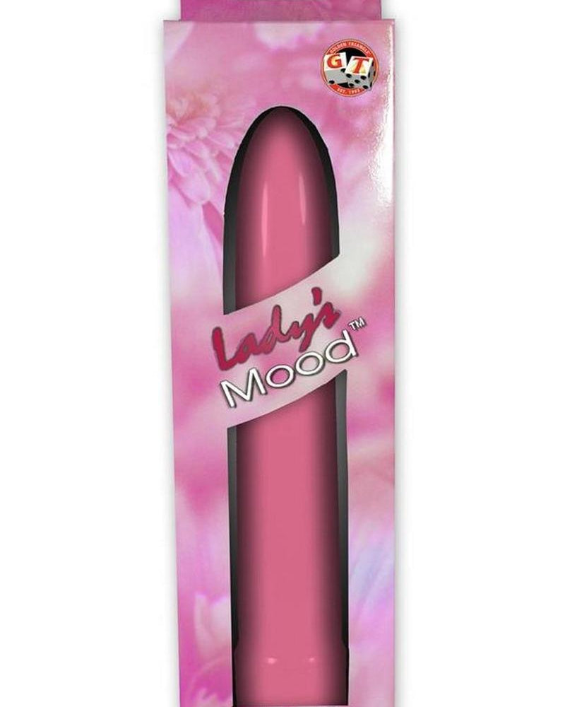 LADYS MOOD 7 INCH PLASTIC VIBRATOR PINK