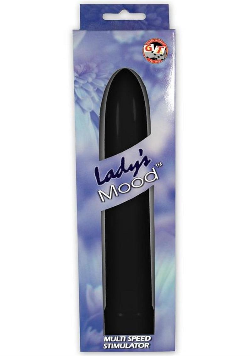 LADYS MOOD 7 INCH PLASTIC VIBRATOR BLACK