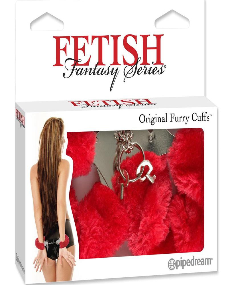 Esposas peludas de fantasía fetichista rojas