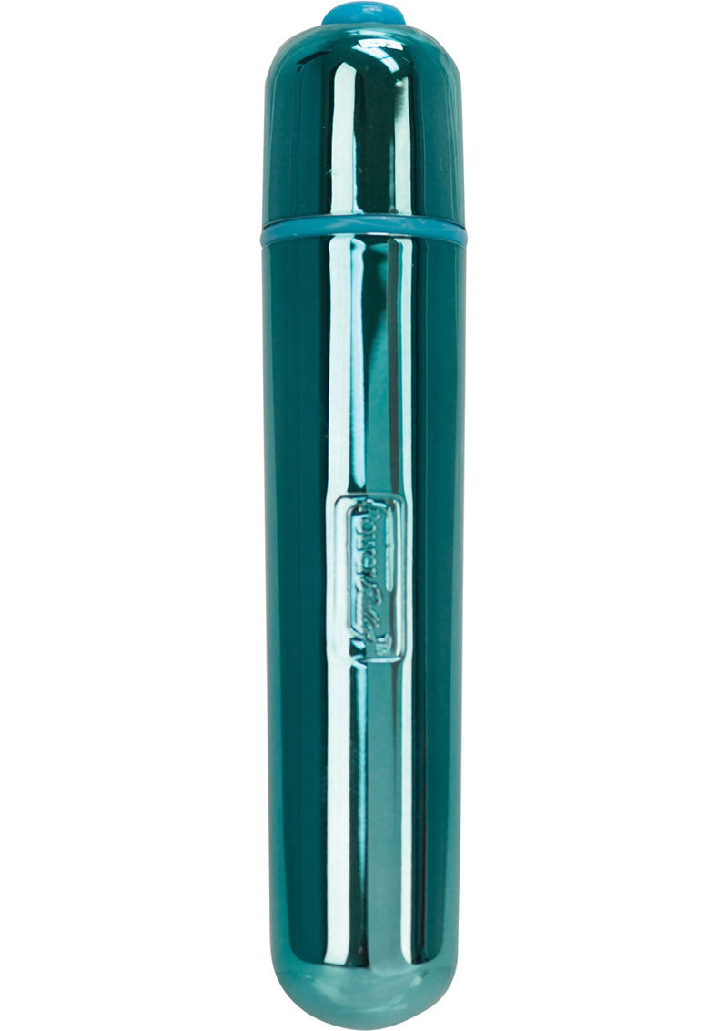 Power Bullet Extended - Bala metálica resistente al agua de 3,5 pulgadas, color verde azulado