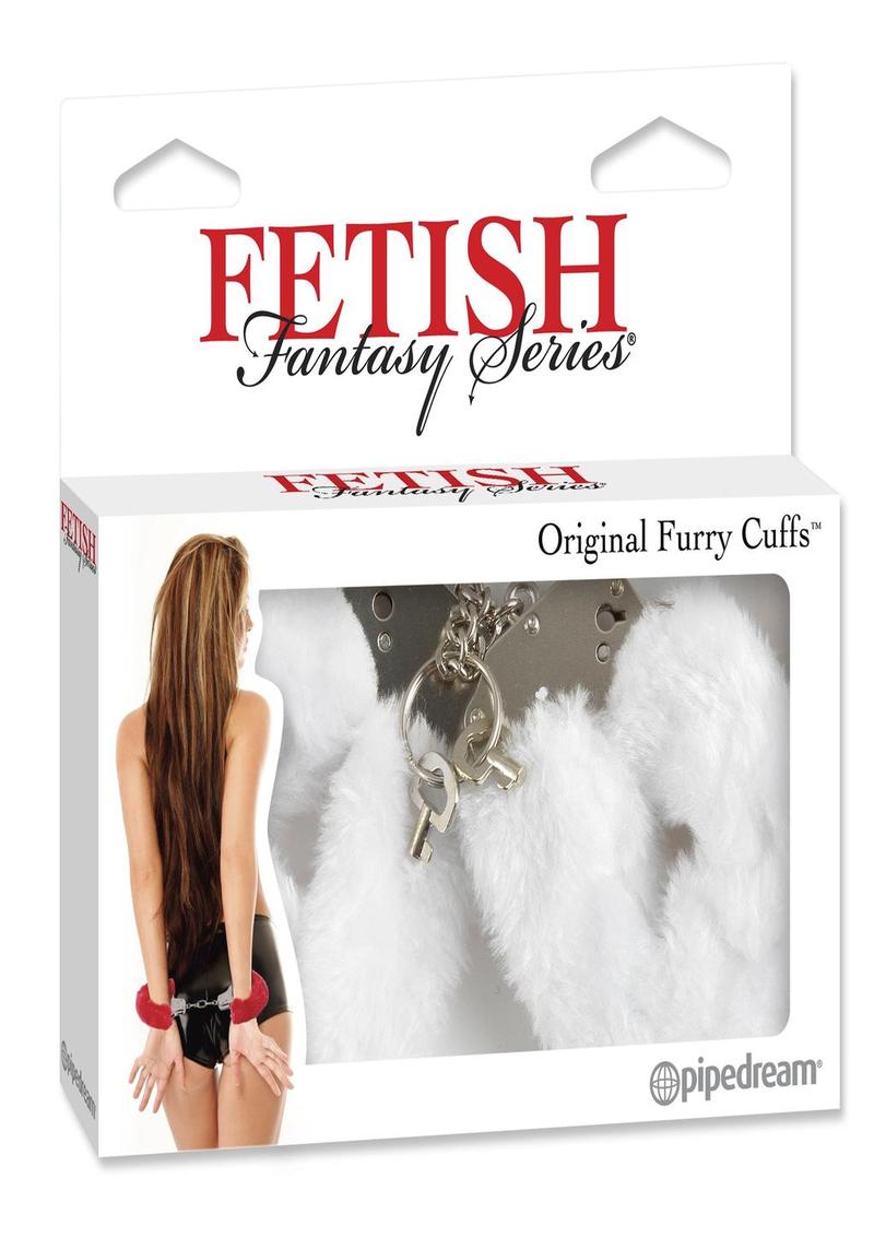 Fetish Fantasy Furry Cuffs White