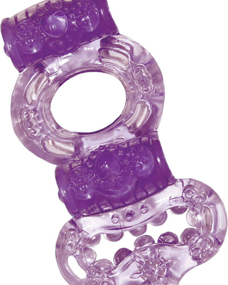 Anillo de poder doble macho morado