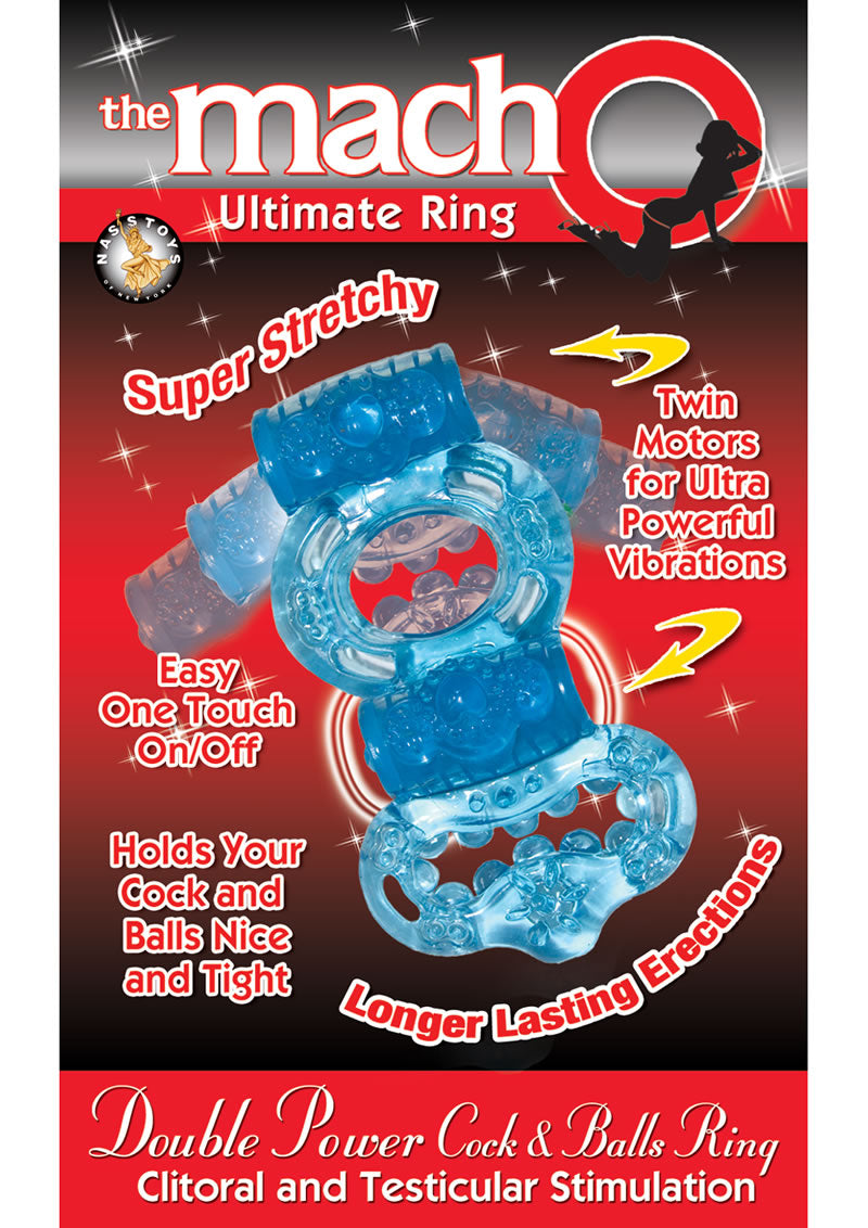 Macho Double Power Ring Blue