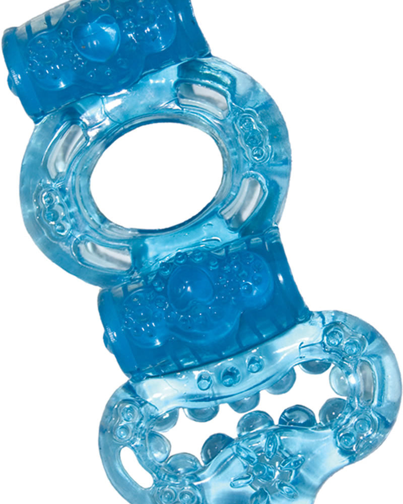 Anillo Macho Doble Poder Azul