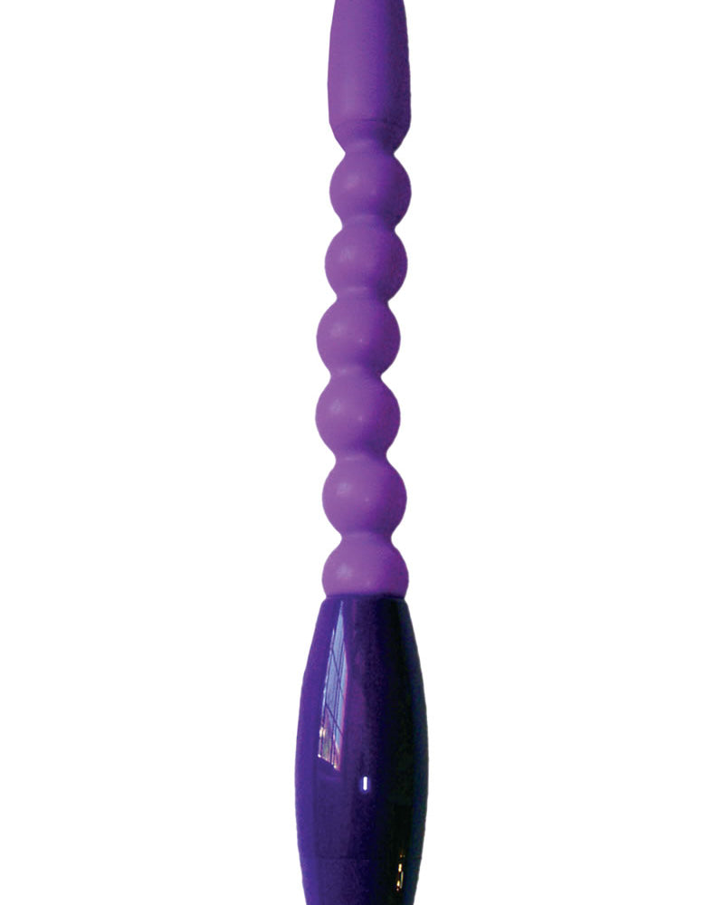 Joy Stick de la colección Velvet Kiss con eje flexible, resistente al agua, 7 pulgadas, morado