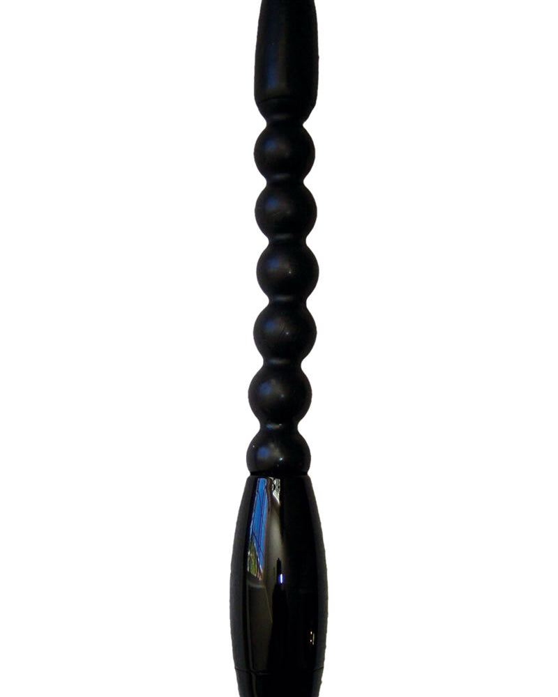 Joy Stick de la colección Velvet Kiss con eje flexible, resistente al agua, 7 pulgadas, color negro