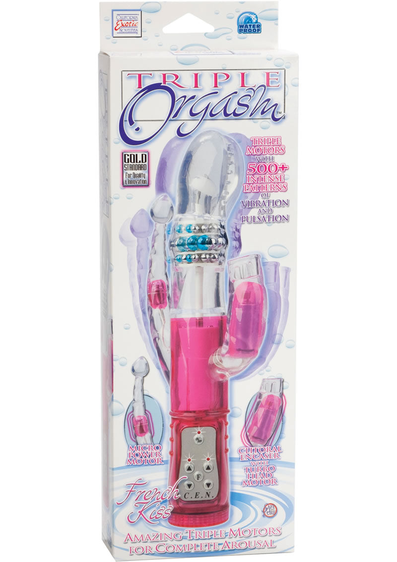 TRIPLE ORGASM WATERPROOF 5.75 INCH PINK