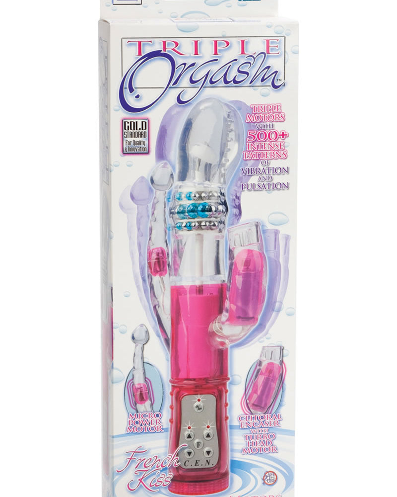 TRIPLE ORGASMO IMPERMEABLE 5,75 PULGADAS ROSA