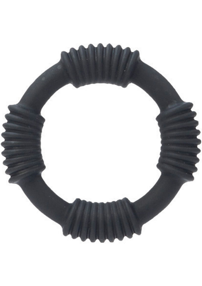 Adonis  - Hercules Silicone Rings - Black