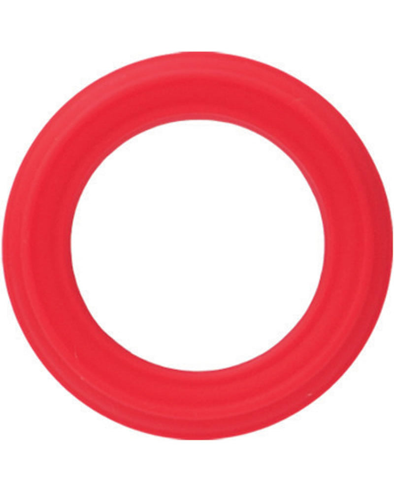 Adonis -  Caesar Silicone Rings - Black/Red