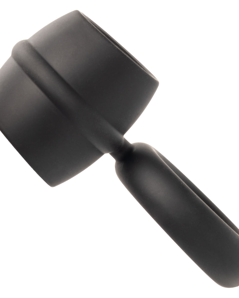Alpha Liquid Silicone Dual Support Magnum Ring - Black