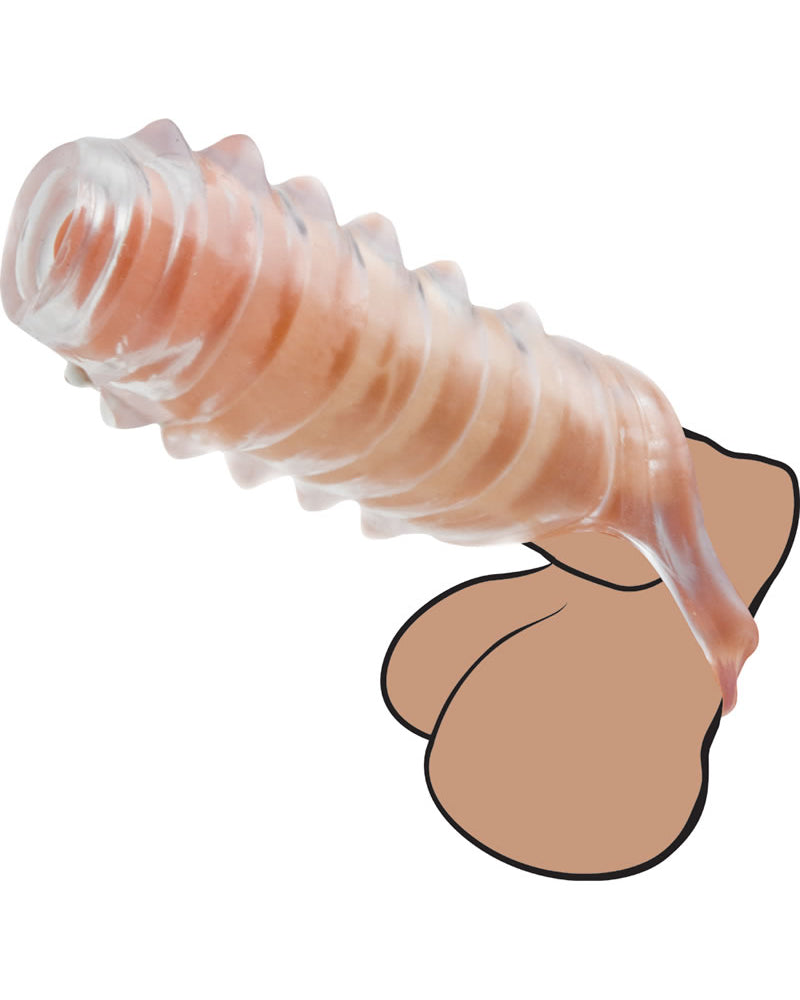 Adam male Toys - The Tug Cyberskin Stroker Waterproof - Clear