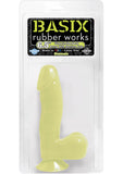 Pene Basix de 6,5 pulgadas con ventosa que brilla en la oscuridad