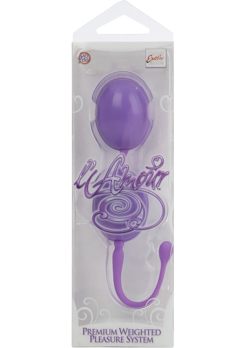 BOLAS DE KEGEL CON PESO PREMIUM PLEASURE L AMOUR PÚRPURAS