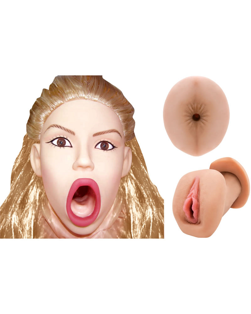 Muñeca de amor inflable joven y caliente con coño y culo de piel cibernética, masturbadores de piel a prueba de agua