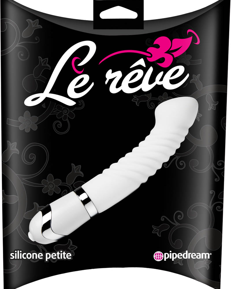 Vibrador pequeño de silicona Le Reve, resistente al agua, 5,5 pulgadas, color blanco
