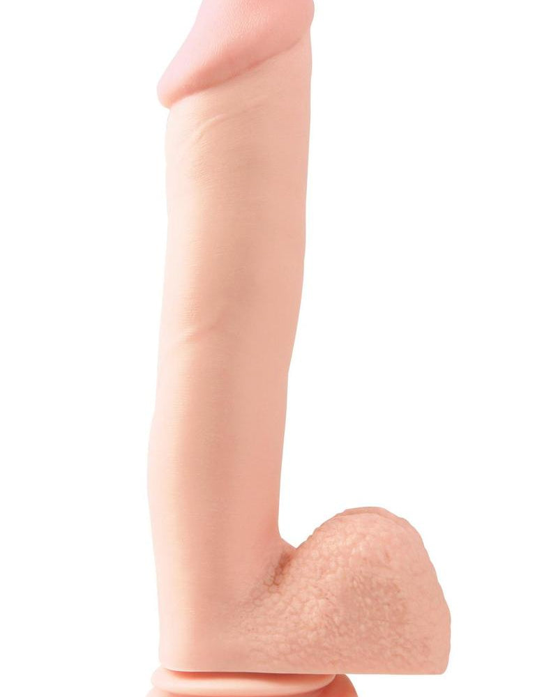 Basix Rubber Works - Pene de 12 pulgadas con ventosa, color carne