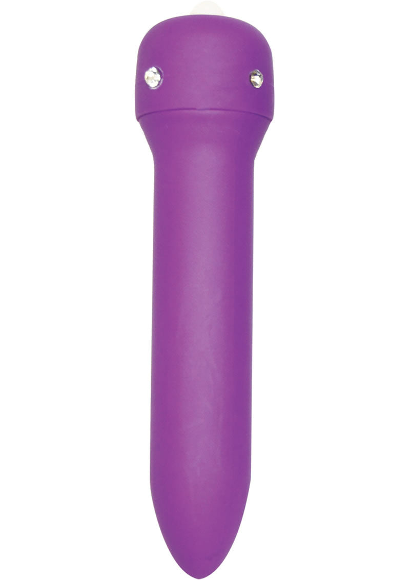 Mini vibrador Diamond Girl resistente al agua en color morado