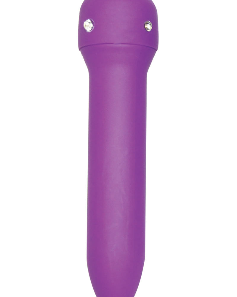 Mini vibrador Diamond Girl resistente al agua en color morado