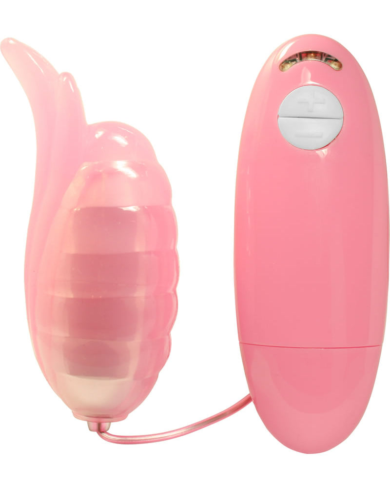 Bala vibradora Passion Clit Tickler con punta vibrante, 5 velocidades, resistente al agua, color rosa